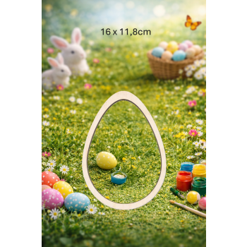 Jajko 16cm ramka, sklejka 3mm